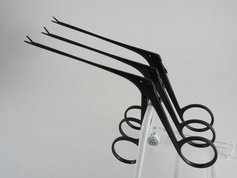 Ear Alligator Forceps with black coating to reduce glare. Ebonized hartmann forceps for use in the ear canal