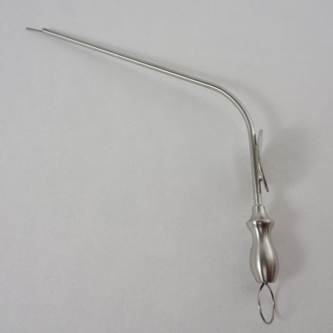 Baron Suction Tube is angled to optimize viewing in the ear canal