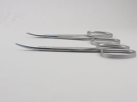 Ribbon Scissors, Iris, 9.0cm and 10.5cm, Straight and Curved - BEAR-ENT
