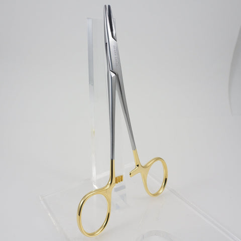 Halsey Needle Holder, Tungston Carbide, Smooth and Serrated - BEAR-ENT