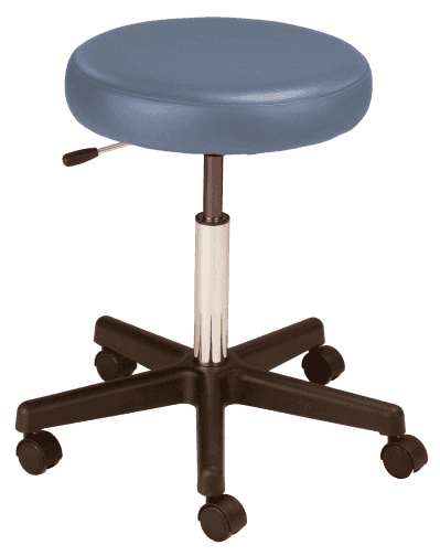 MTI 320.00.217 Stool, Pneumatic Hand Operated, Black Base without backrest in Premium Black