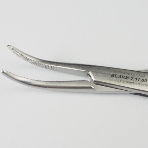 Adson Hemostatic Forceps, 18.5cm, Curved
