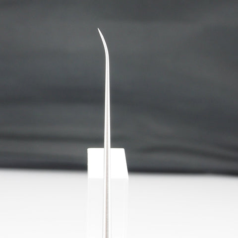 Close up of the Medium Curve on the Rosen Ear Needle used by ENT Offices and surgical centers