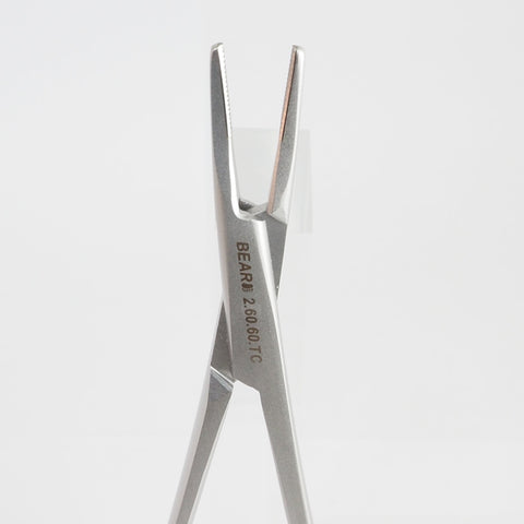 Close up of the tip of the mini ryder needle holder. BEAR-ENT item # 2.60.60.TC