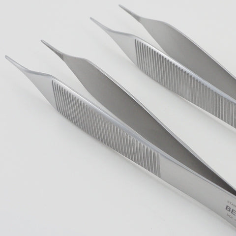 2.01.02 Adson Tissue Forceps, Serrated Standard Tips
