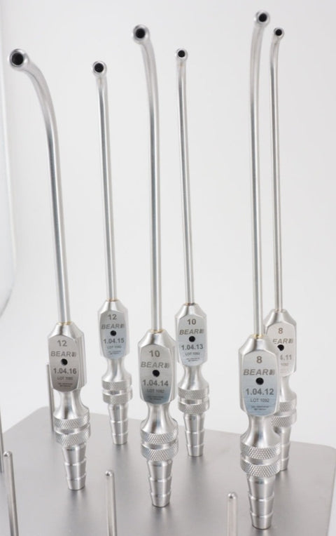 Curved Sinus Suction, Frazier Handle, Short and Long Several sizes all in stock