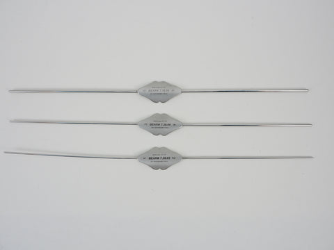 6-Piece Bowman Lacrimal Probe Set - Surgical, Dental & ENT Instrument Kit (Stainless Steel, New)