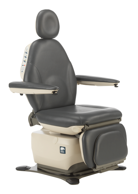 MTI 464 Exam/Procedure Chair, Swivel Base, 100-240V, Seamless upholster in black