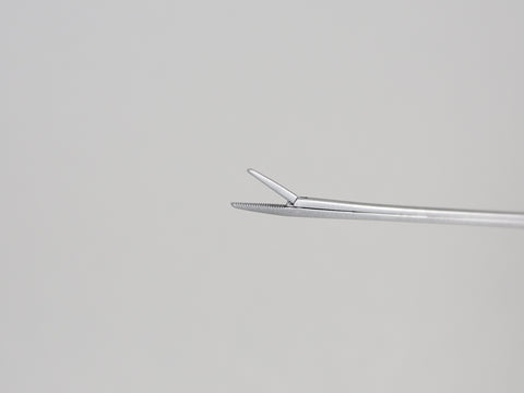 The tip of these Ear Alligator forceps are serrated to grab wax or foreign objects out of the ear canal
