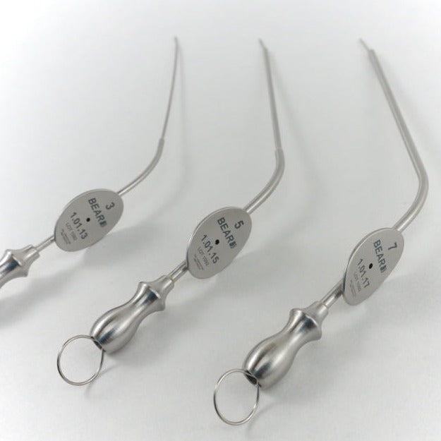 Baron Suction Tube, Light Angle, 5 sizes - BEAR-ENT